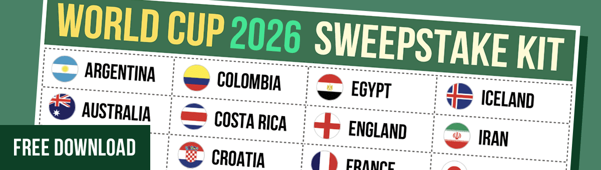 World Cup Sweepstake Kit